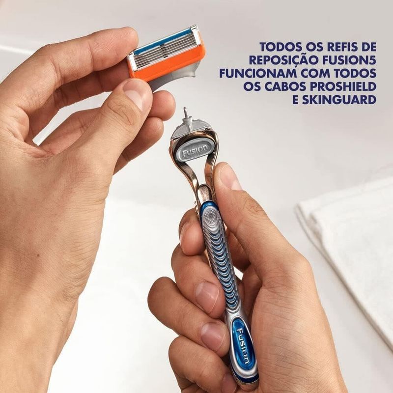 aparelho de barbear gillette fusion 5 recarregável 1 unidade