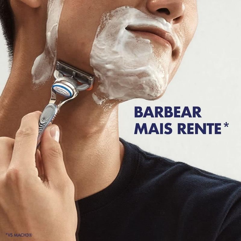 aparelho de barbear gillette fusion 5 recarregável 1 unidade