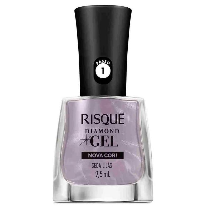 esmalte risqué diamond gel seda lilás 9,5ml