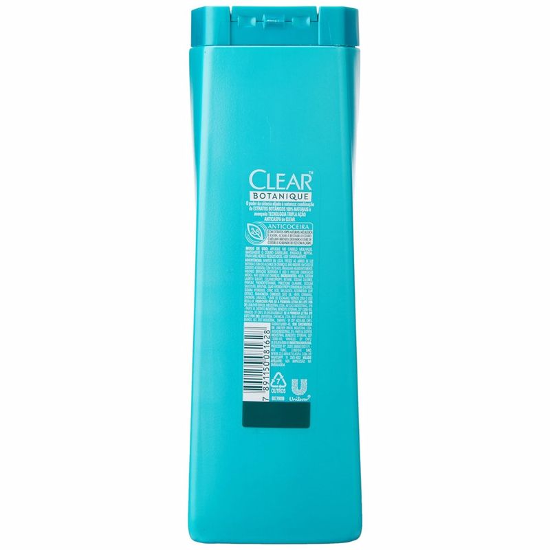 shampoo anticaspa clear botanique anticoceira 400ml