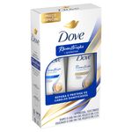 kit dove reconstrução shampoo 350ml + condicionador 175ml