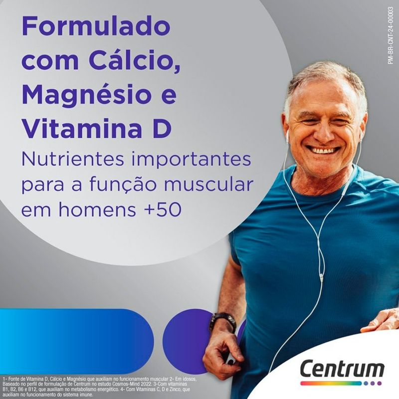 suplemento alimentar centrum select homem 50+ 60 comprimidos haleon