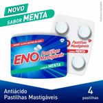 eno pastilhas mastigáveis sabor menta 4 unidades haleon