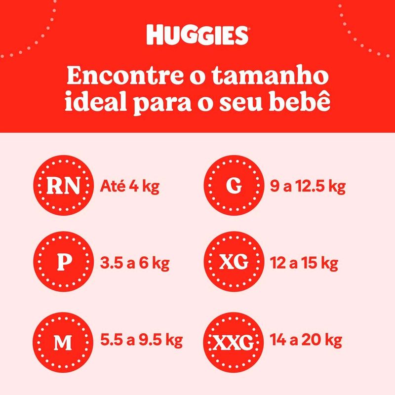 fralda descartável infantil huggies tripla proteção xg 66 unidades