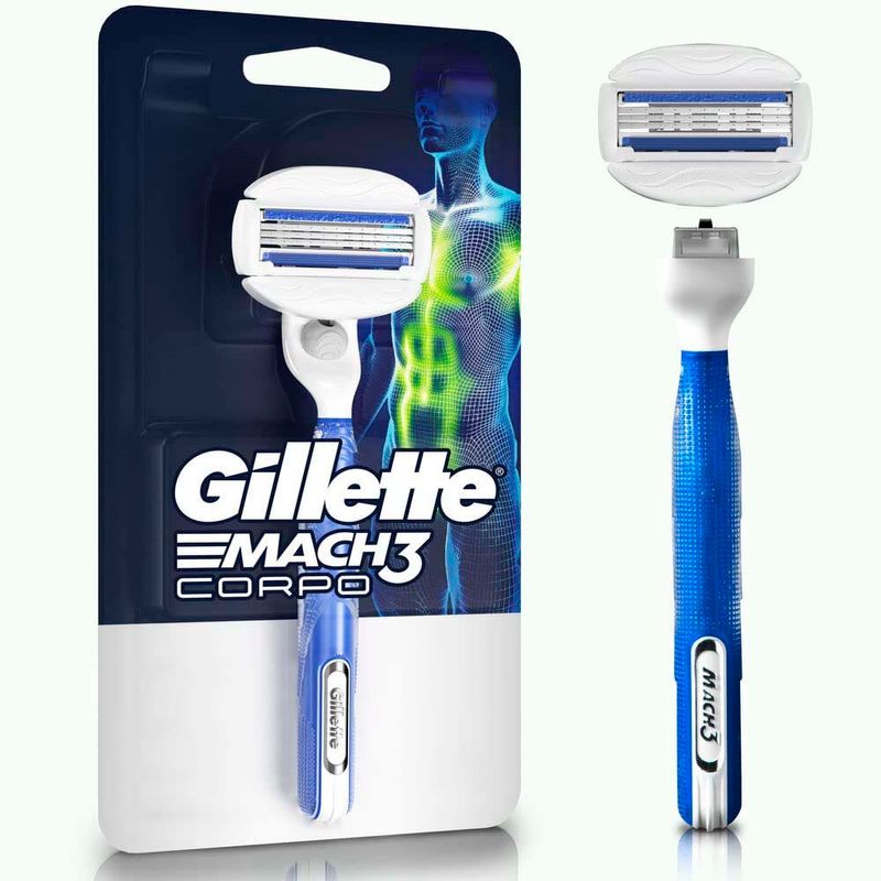 aparelho de barbear descartável gillette mach3 corpo 1 unidade