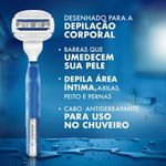 aparelho de barbear descartável gillette mach3 corpo 1 unidade