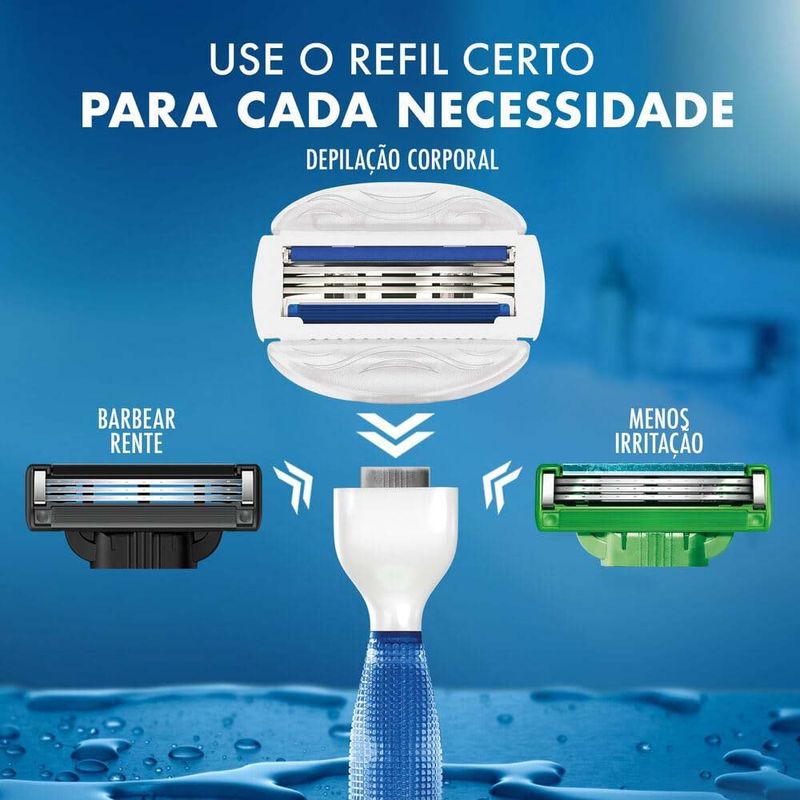 aparelho de barbear descartável gillette mach3 corpo 1 unidade