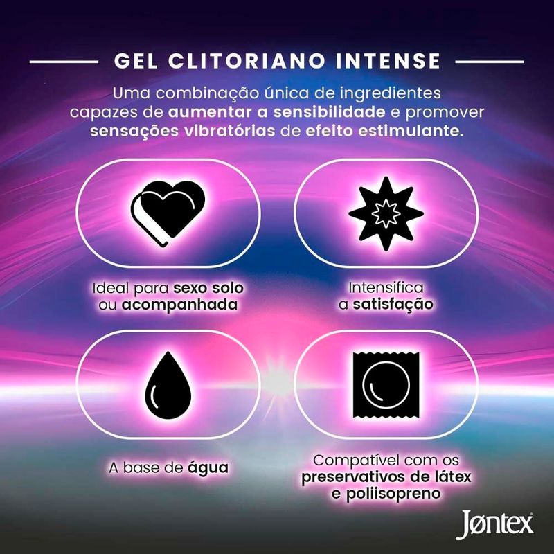 gel íntimo clitoriano jontex intense 10g