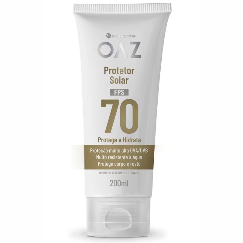 protetor solar oaz fps70 200ml