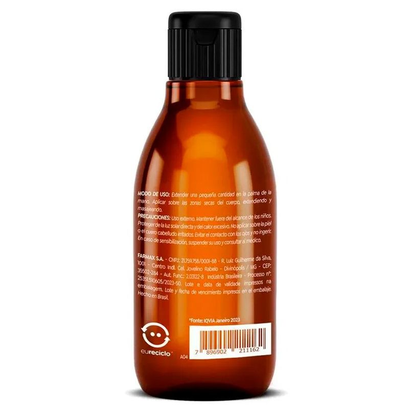 óleo corporal farmax cenoura 100ml