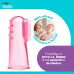 escova massageadora lolly kinddy 0+ rosa
