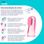 escova massageadora lolly kinddy 0+ rosa