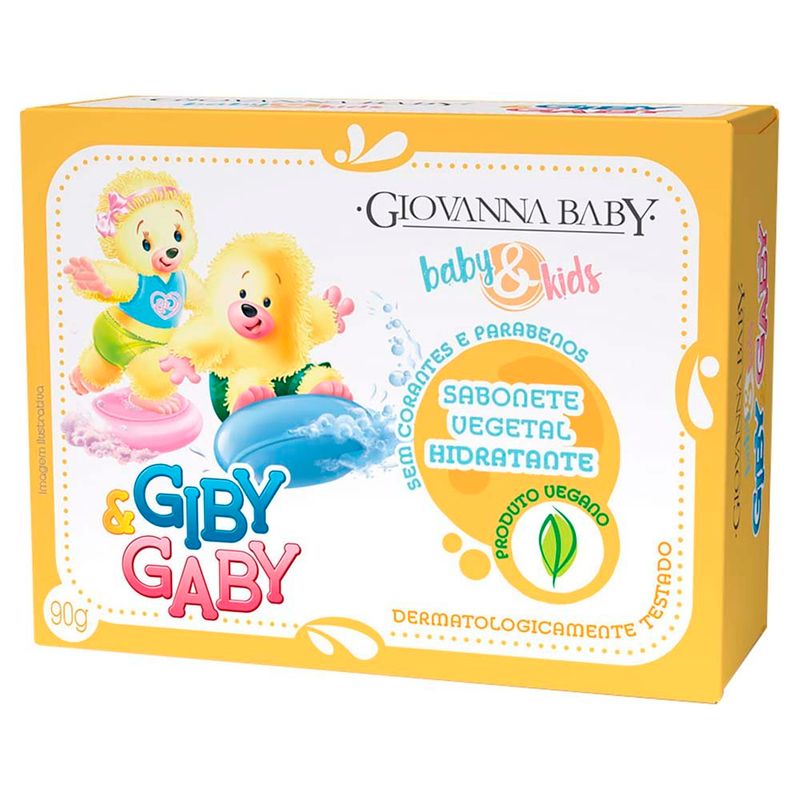 sabonete vegetal infantil giovanna baby giby e gaby 90g