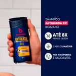 shampoo antiqueda 3x1 bozzano cafeína 200ml