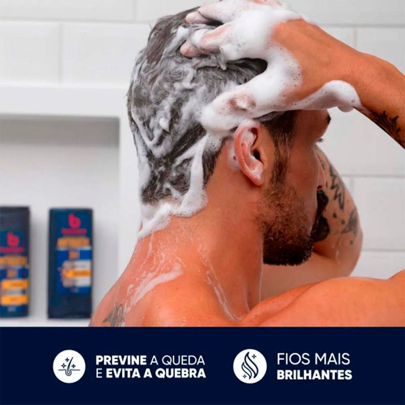 shampoo antiqueda 3x1 bozzano cafeína 200ml