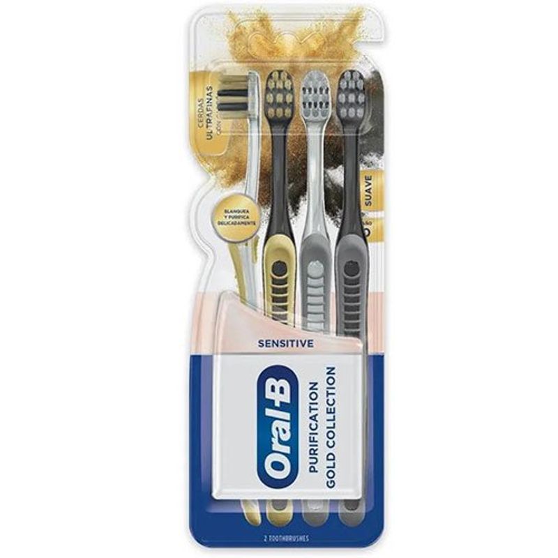 escova de dente oral-b sens gold collection 4 unidades