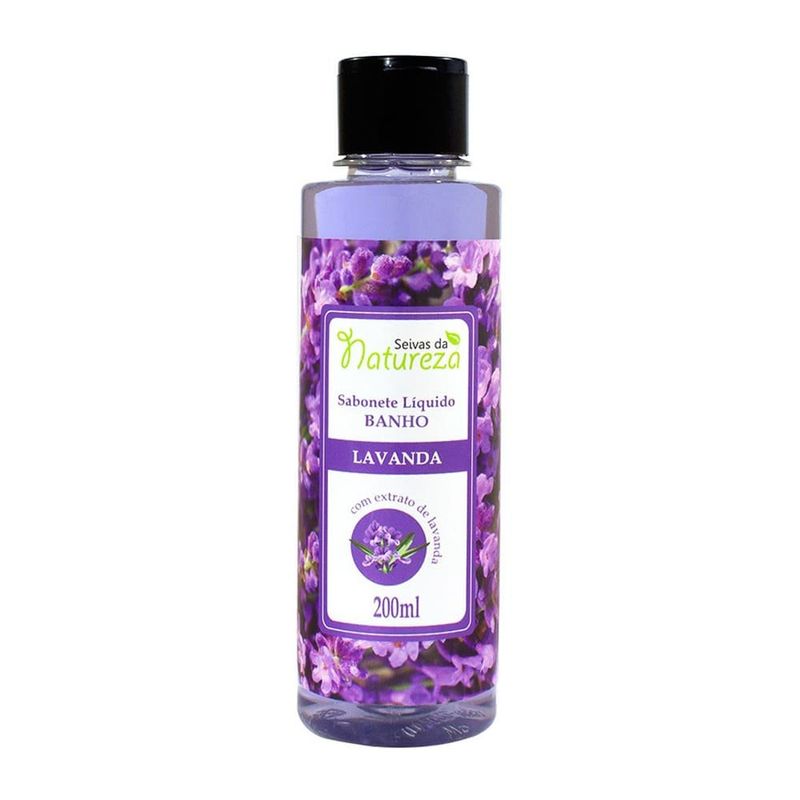 sabonete líquido seivas da natureza lavanda 200ml