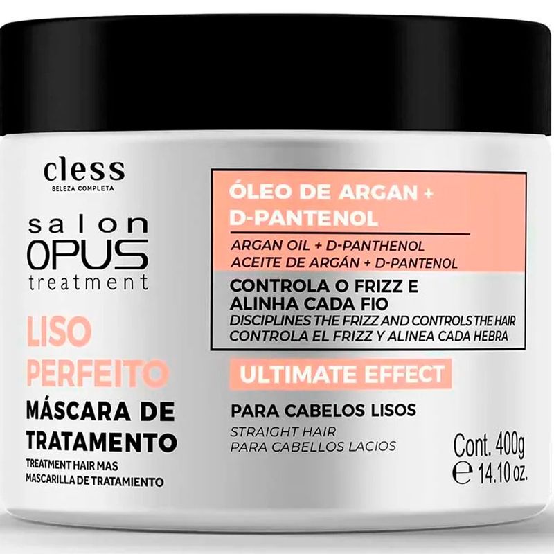 máscara de tratamento salon opus liso perfeito 400g