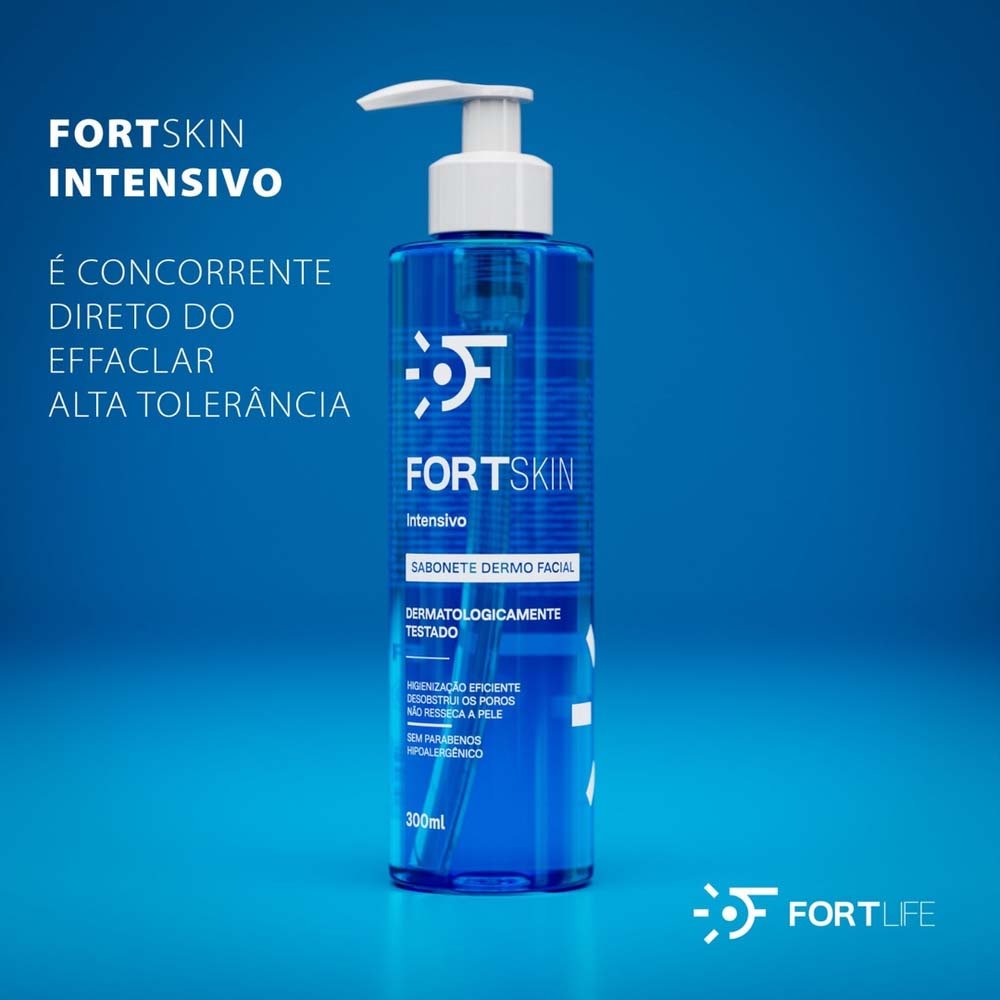 Sabonete Líquido Facial Fortskin Dermo Intensivo 300ml