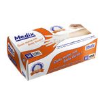 luvas para procedimento látex medix com pó tamanho m 100 unidades