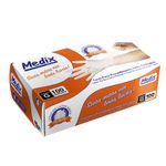 luvas para procedimento látex medix com pó tamanho g 100 unidades