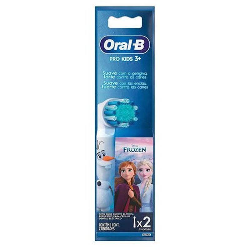 refil escova eletr kids oral b frozen 2 unidades