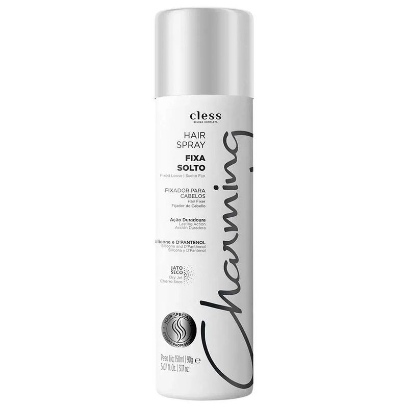 spray fixador de cabelos charming hair normal fixa solto 150ml