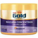 máscara concentrada niely gold liso prolongado 430g