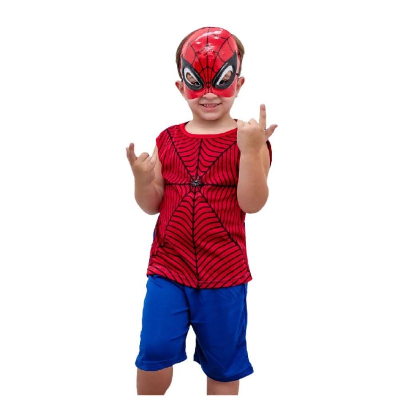 fantasia infantil homem aranha ione e eduardo tamanho m (mp)