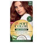 tinta para cabelo em creme wella soft color 54 castanho acobreado