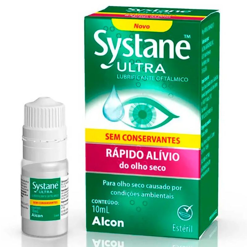 lubrificante oftálmico systane ultra 10ml alívio rápido alcon
