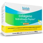 colágeno hidrolisado em pó 30 sachês 11g biolab