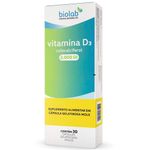 vitamina d3 2000ui 30 cápsulas gelatinosas mole biolab
