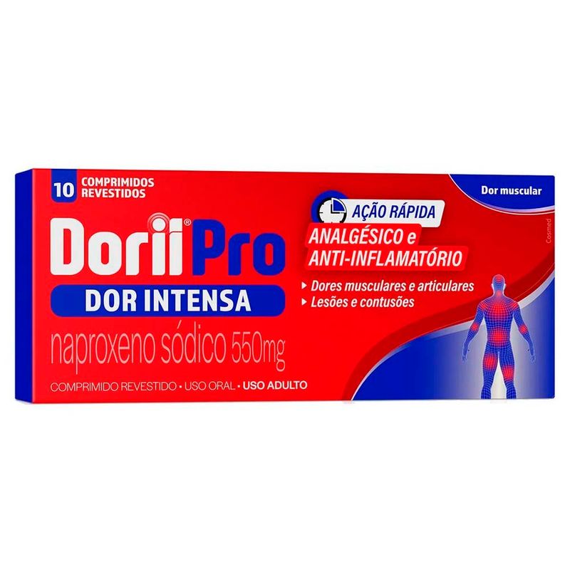 dorii pro naproxeno sódico 550mg 10 comprimidos revestidos