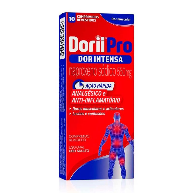 dorii pro naproxeno sódico 550mg 10 comprimidos revestidos