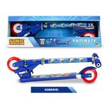 patinete infantil 2 rodas bbr toys sonic com led s008 (mp)
