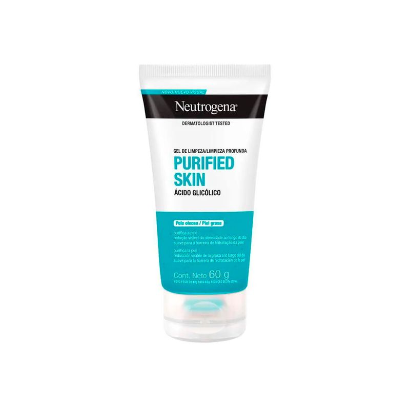 gel limpeza facial neutrogena purified skin 60g