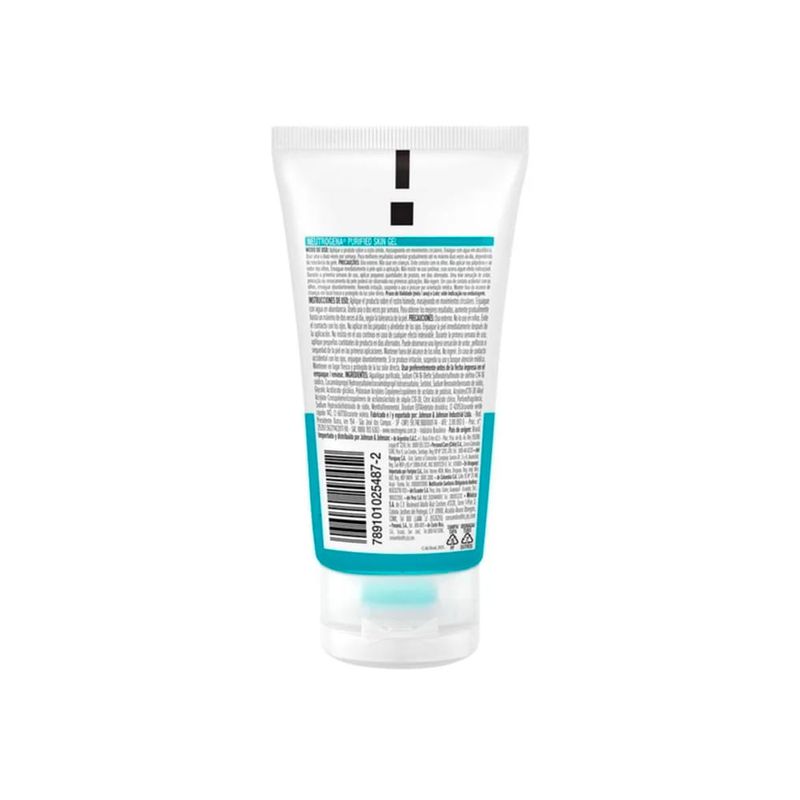 gel limpeza facial neutrogena purified skin 60g