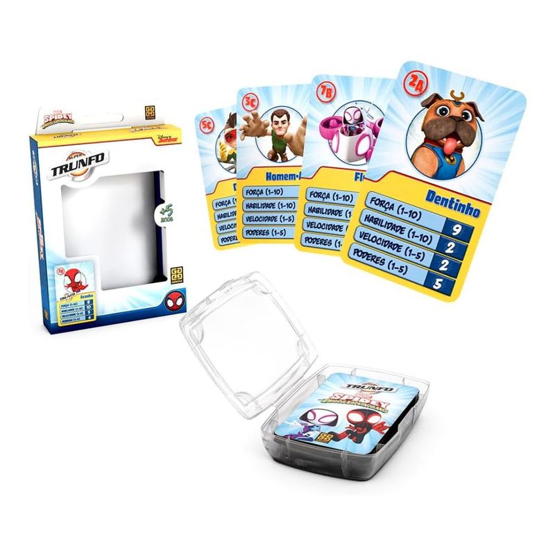 jogo de cartas grow spidey super trunfo 04735 (mp)