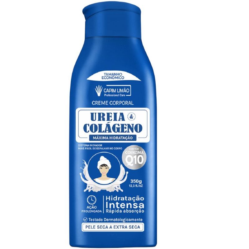 hidratante corporal ureia e colágeno capim limão 350g (mp)