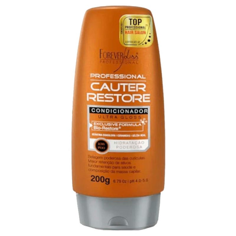 condicionador cauter restore forever liss 200ml (mp)