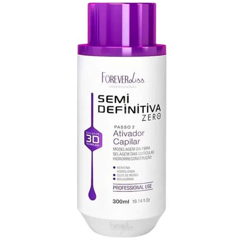 realinhamento capilar forever liss profissional semi definitiva 300ml (mp)