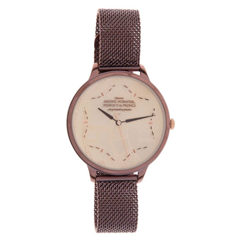 relógio feminino chilli beans harry potter analogi marrom (mp)