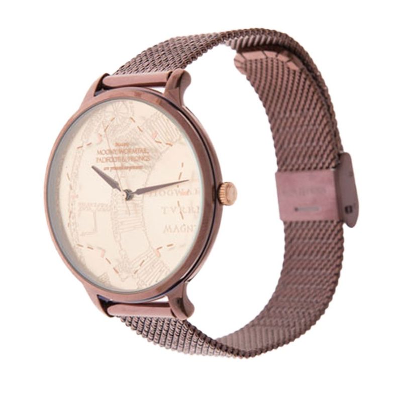 relógio feminino chilli beans harry potter analogi marrom (mp)