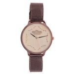 relógio feminino chilli beans harry potter analogi marrom (mp)