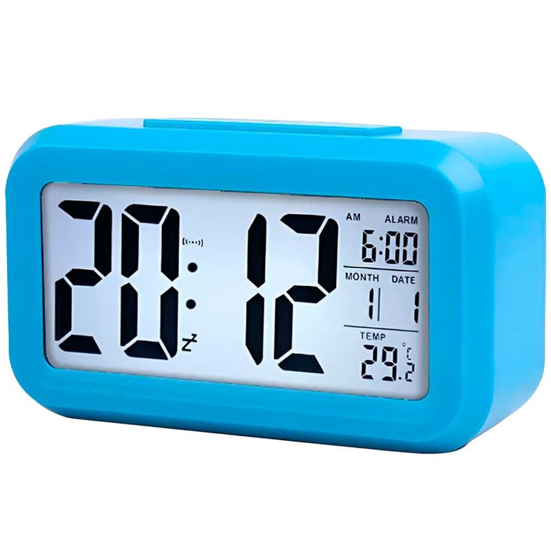 relógio de mesa digital yn clock azul sdksd330 (mp)
