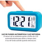 relógio de mesa digital yn clock azul sdksd330 (mp)