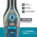 aspirador de pó vertical wap 2 em 1 sem fio eco rápido cinza