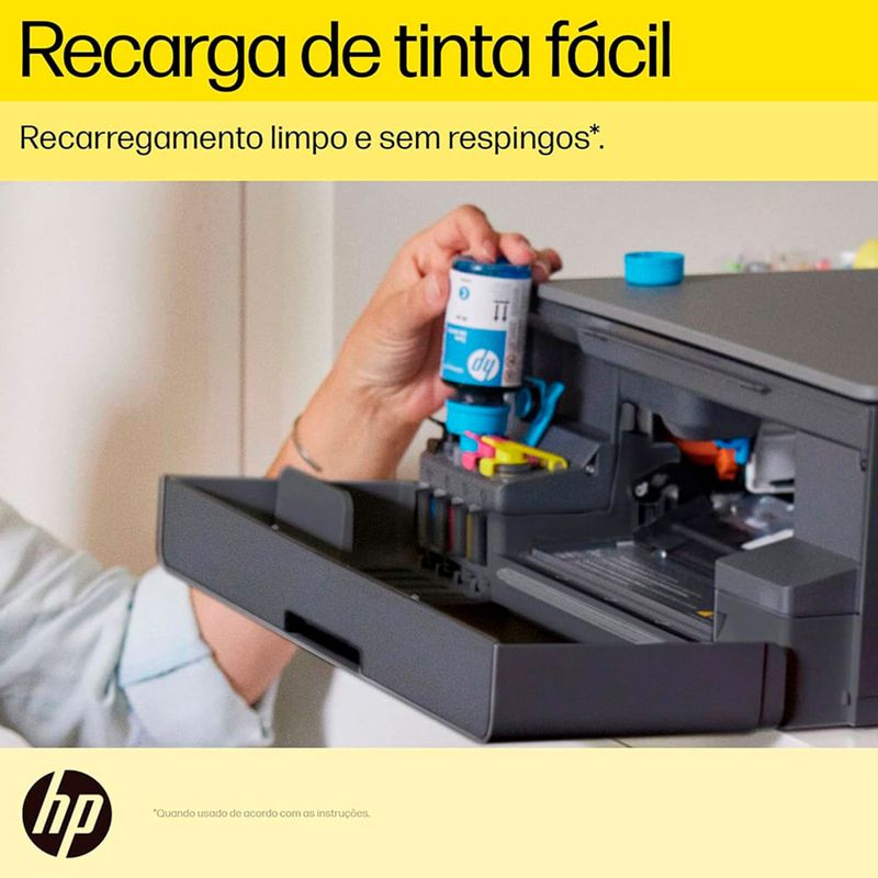 impressora multifuncional hp smart tank 584 cinza