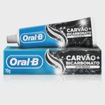 creme dental oral-b bicarbonato e carvão 70g